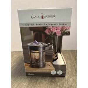 New "mission"Glass/metal Rustic Candle Warmers Illumination Wax Warmer  Electric